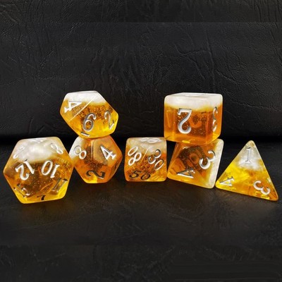 BESCON DICE Bescon Beer Dice Novelty 7pcs BeerDice Polyhedral DandD DND Dice