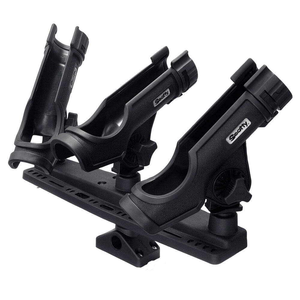 Scotty 256 Triple Rod Holder Black Fishing Tackle Accessory