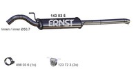 Ernst EndschalldäMpfer NachschalldäMpfer 143035 FüR Passat VW 35I B3 B4 3A2 3A5