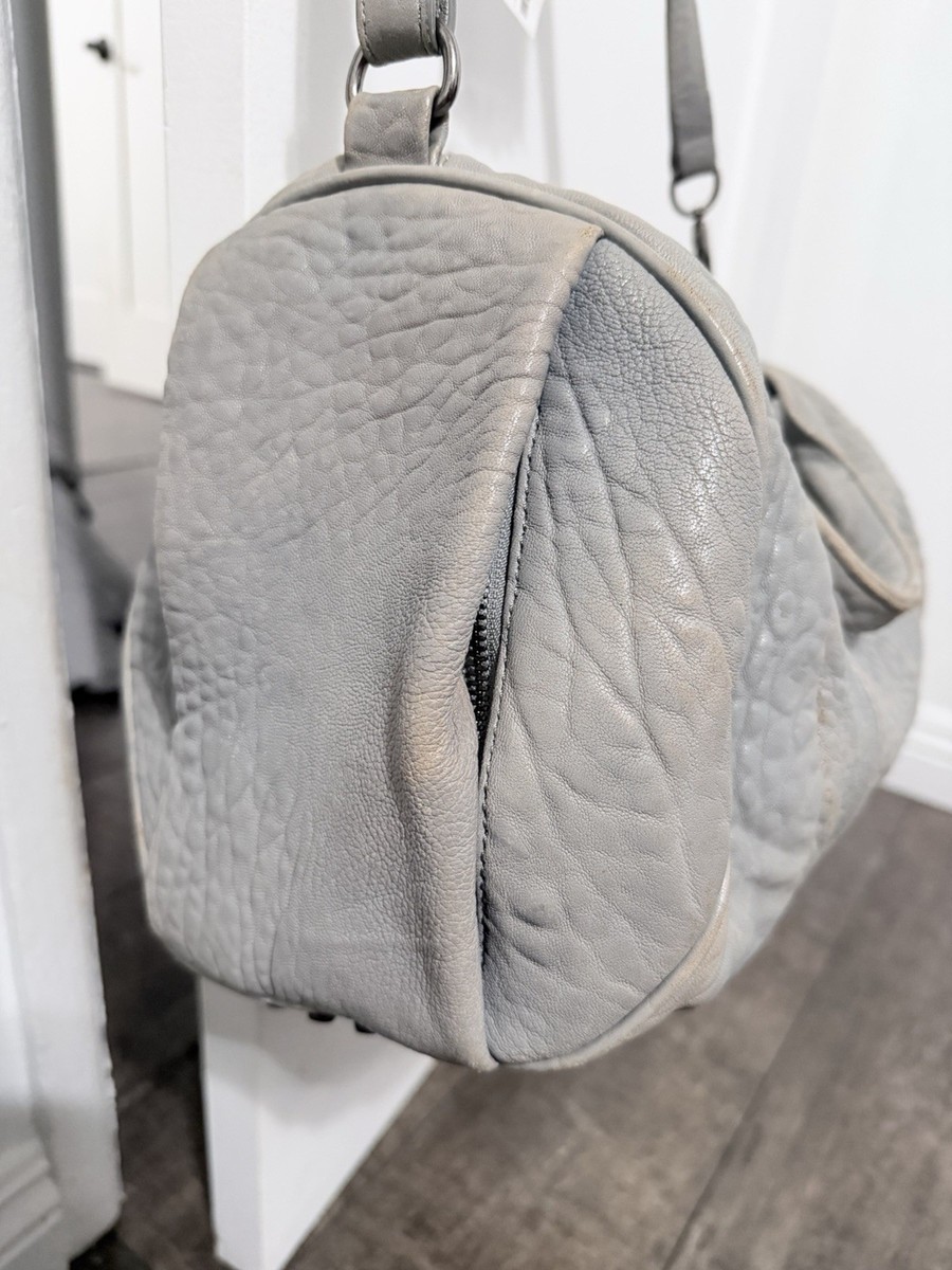 Alexander Wang Rocco Dumbo Bag Purse Mercury Studded Bottom