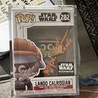 Funko Pop! Star Wars Lando Calrissian Smuggler’s Bounty Signed JSA TT52651