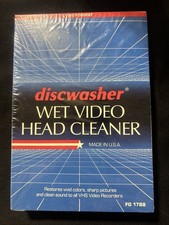 Discwasher Wet Video Head Cleaner FOR VHS VCR NEW/SEALED
