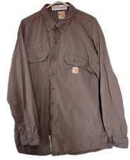 Carhartt, Cat 2, XL Flame Resistant, FR L/S, APTV 9.5 Shirt Gray