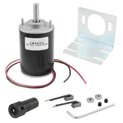 DC Motor, 12V 30W, 3500RPM, CW/CCW, Permanent Magnet, DIY Projects