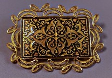 BIJOU VINTAGE BROCHE OR DE TOLÈDE BROCHE FILIGRANE OR DE TOLEDO VINTAGE BROOCH