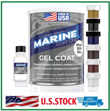 Gel Coat White with Wax with MEKP Catalyst for Hardening,6 Color Tinting 1 Quart