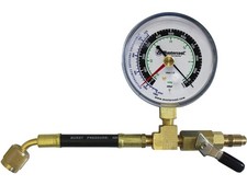 Mastercool 98067-R - Analog Vacuum Gauge with Control Valve 1/4' Flare Female x