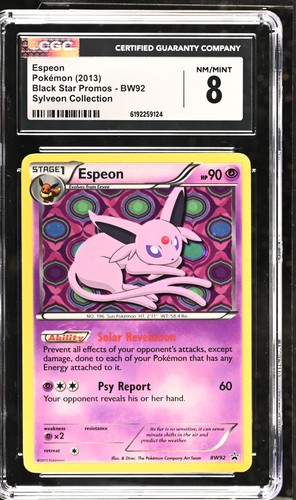 Espeon graded CGC 8 for sale on eBay