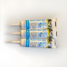 3 PACK DAP Alex Fast Dry 5.5 oz. White Acrylic Latex Plus Silicone Caulk
