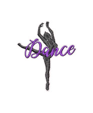 Dance Ballet Ballerina Dancer Sports Patch, Iron On/Sew On