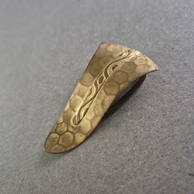 Vintage Schuhclip aus Messing   Dekoratives Accessoire im Retro-Stil