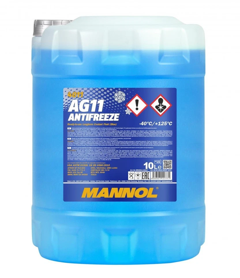 MANNOL Antigel Liquide de refroidissement MN4011-10 10L Jerrycan - Photo 3/4