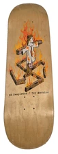Toy Machine Ed Templeton New Deal Charred Cross Limited Ed. Skateboard Deck 9.0"