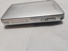 Silver Sony Cyber shot DSC TX10 16.2MP CMOS Vintage Digital No Battery Side Covr