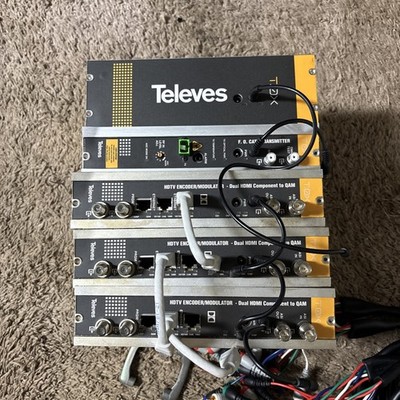 Televes T0X HDTV Encoder Modulator Rack QAM Headend System Multi-Module