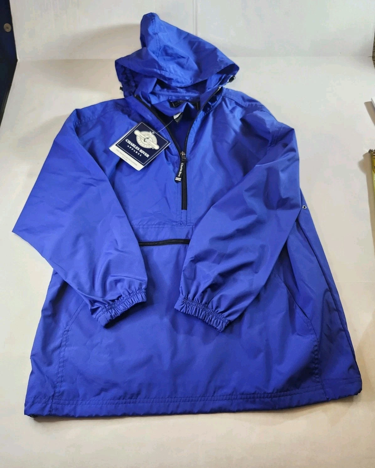 Charles River Apparel Pack-n-Go Pullover Jacket Blue Adult XS - New with Tags!