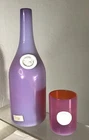 VINTAGE MURANO OPALESCENT GLASS BOTTLE & TUMBLER BAROVIER TOSO ROMAN MEDALLION