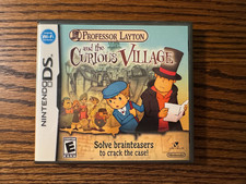 Game Case / Manual - NO GAME - Professor Layton Curious Village - Nintendo DS