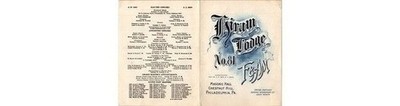 Hiram Lodge No. 81 F & AM Program 1945 Philadelphia Masonic Chestnut Hill PA
