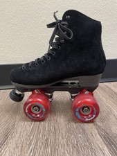 Brand New Size 4 Suregrip Boardwalk Roller Skates Black Suede retail discount