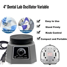 Dental Vibrator 4" Round Variable Speed Shaking Oscillator Laboratory Vibrator