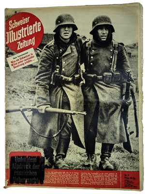 SCHWEIZER ILLUSTRIERTE ZEITUNG 12 JANUAR 1944  Swiss Ill`d Newspaper 12 01 1944