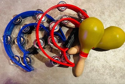 Tambourine And Maracas Set JPN Limited Edition Rare Percussion Instrument Collec