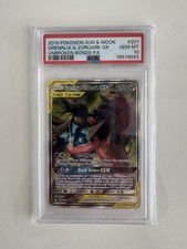 Greninja & Zoroark GX 201 PSA 10