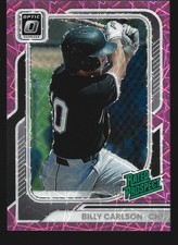 Panini 2026 Donruss OPTIC BILLY CARLSON RATED PROSPECT PINK VELOCITY PRIZM #/79