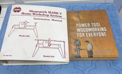 Shopsmith manual and woodworking book
