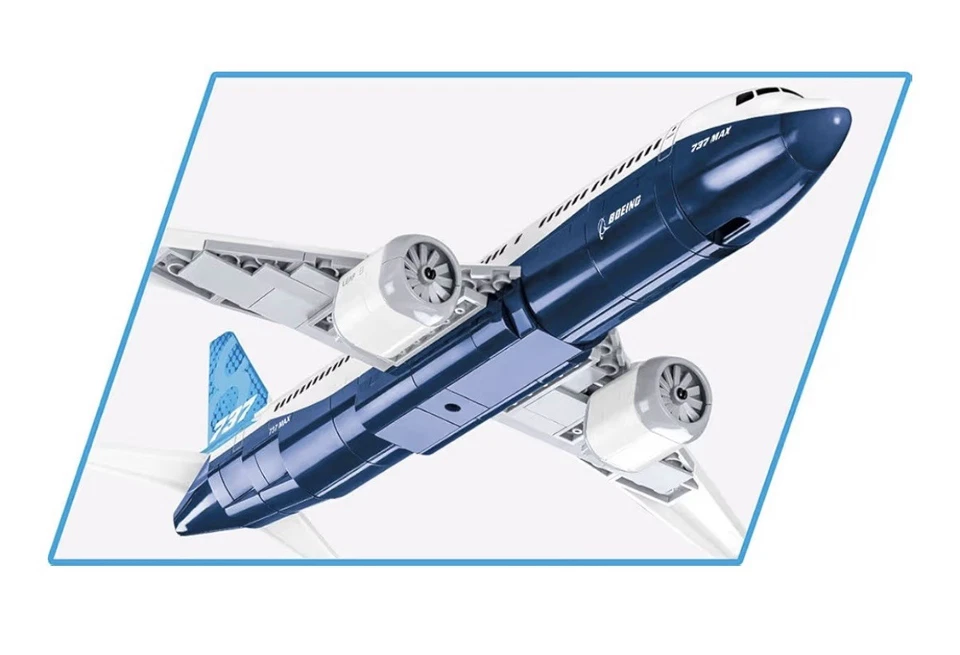 COBI Boeing 737-8 Model 1:110 Scale Model Airplane Building Block Set # 26608 - Image 4 of 4