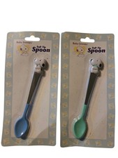 Vintage Baby Snoopy Stainless Steel Soft Tip Spoons Unopened Package Lot of 2