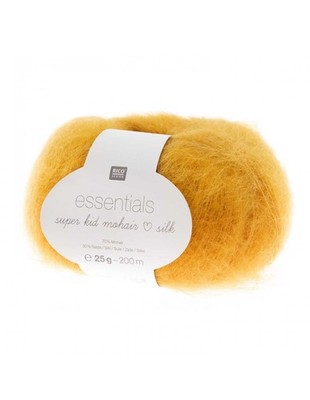 Rico Design  Ballote Essentials Super Kid Mohair loves Silk Senf