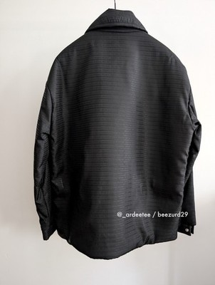  Padded Overshirt ブラック　XS NEW* $3K PRADA PADDED RE-NYLON OVERSHIRT JACKET ENAMEL PLAQUE