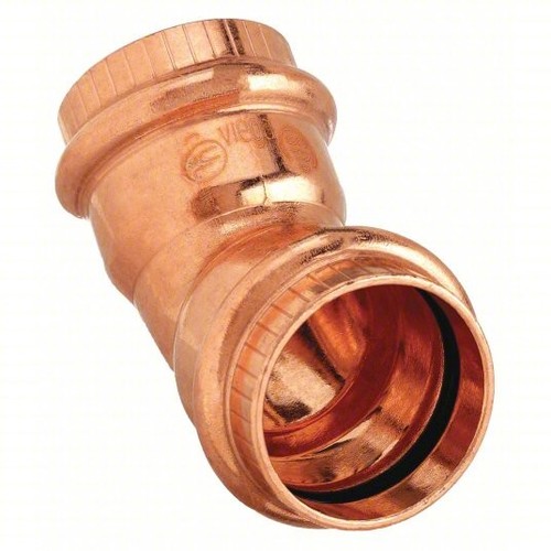 Qty(10) Viega 3/4"x 3/4"P1xP2 45Β° elbow Copper press fittings