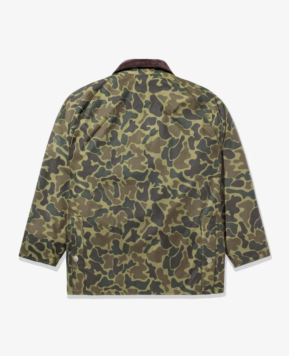 NWT NOAH X BARBOUR BEDALE DUCK CAMO WAXED JACKET bape popeye paisley supreme