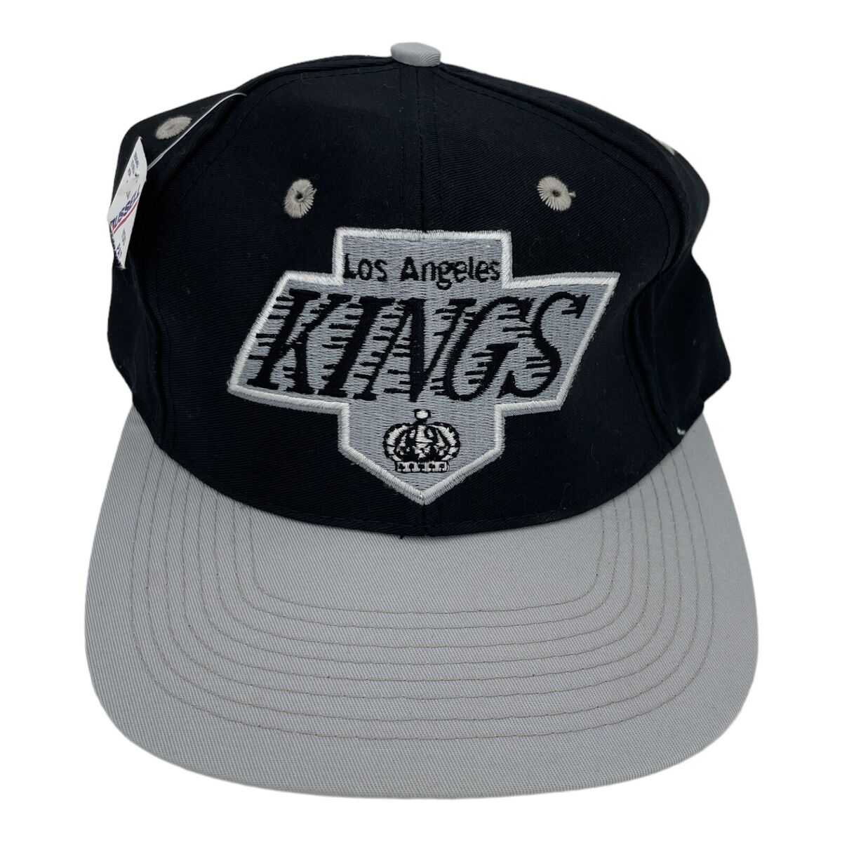 Vtg Los Angeles Kings Hat Cap Fitted Mens 7 Black Gray NHL Vtg Los Angeles Kings Hat Cap Fitted Mens 7 Black Gray NHL