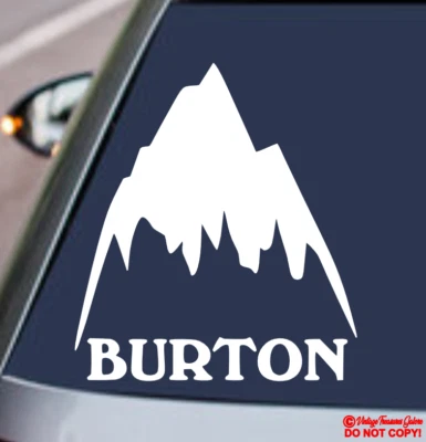 ORACAL BURTON Vinyl Decal Sticker Car Rear Window Bumper LOGO SNOWBOARD WINTER SPORTS