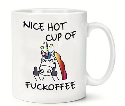 Nice Hot Cup Of F***offee - Funny Ceramic Coffee Mug - 15oz Cup