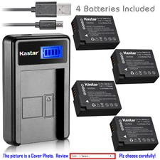 Kastar Battery LCD Charger for Leica BP-DC12  Leica V-Lux 4 Leica Q Typ 116 