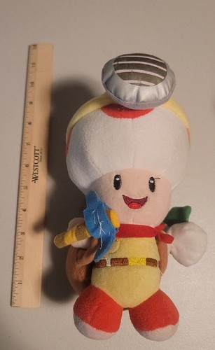 Stuffed Coin Toad Little Buddy Super Mario Bros. Captain Toad Standing Pose Stuffed Plush ...