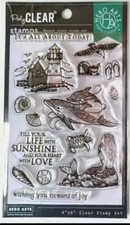 Limited Edition "Beach Sea" From the Vault Clear Stamp Set by Hero Arts CM361