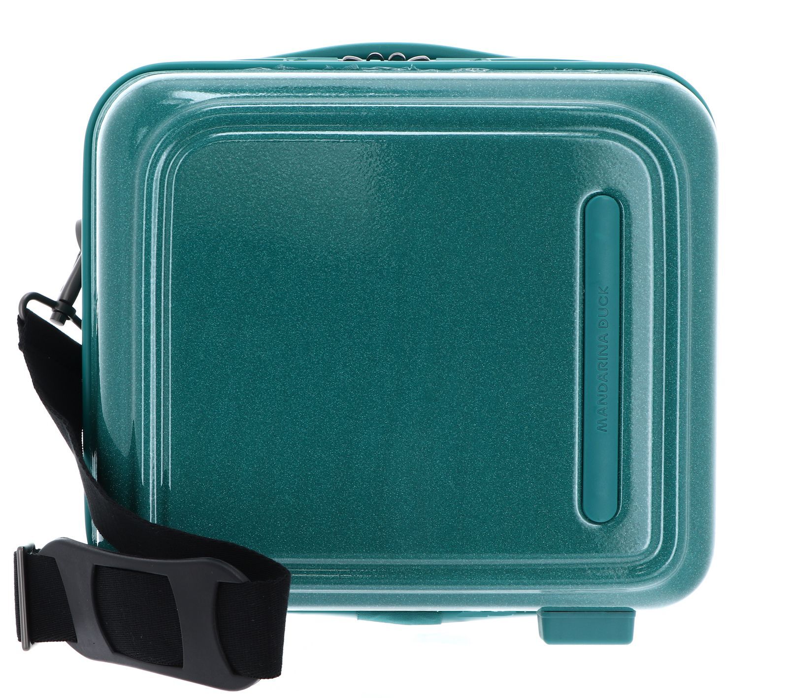 MANDARINA DUCK Logoduck + Glitter Beauty Case Glitter Green - Image 2