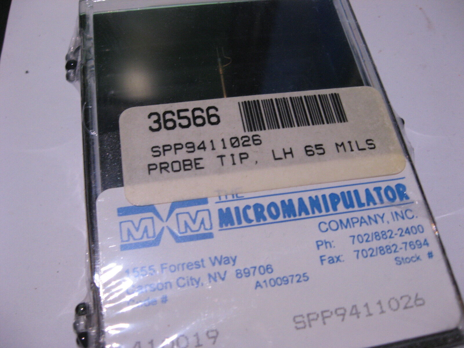 Qty Large special price !! 1 Micromanipulator Co. Probe Tip Mils SPP9411026 LH 65 NEW - List price
