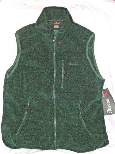 LL Bean Dark Green Polartec Small 