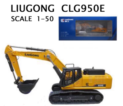 Modellino Escavatore LIUGONG CLG950E 1:35 Diecast - FLOZ, Nuovo In Scatola