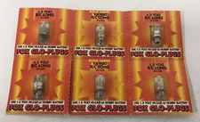 Fox Glo Plugs 1.5 Volt Lot Of 6