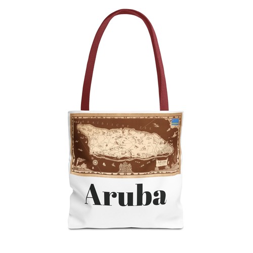 Vintage Map of Aruba from 1946 Tote Bag - Picture 38 of 49