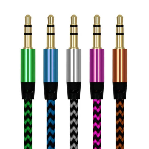 1m Stereo 3,5mm Klinken Kabel Audio Klinke AUX Stecker für PC MP3 Auto Handy - Bild 1 von 14