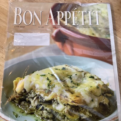 BON APPETIT MAGAZINE,June 2007, Stacked Chicken Enchiladas With Tomatillos,